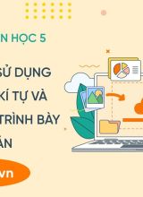 Thực hành sử dụng định dạng kí tự và chèn ảnh để trình bày văn bản - Tin học 5  -  Hoc10